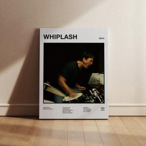 Poster del film Whiplash, Poster Whiplash, Stampa Whiplash, Poster minimalista del film, Stampa da parete, Decorazione da parete
