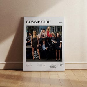 Gossip Girl Movie Poster, Gossip Girl Poster, Gossip Girl Print, Minimalist Movie Poster, Wall Print, Wall decor