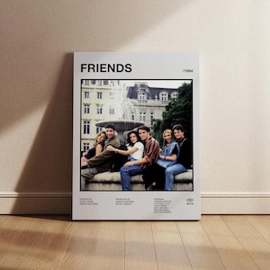 Friends Movie Poster, Friends Poster, Friends Print, Minimalist Movie Poster, Wall Print, Wall decor