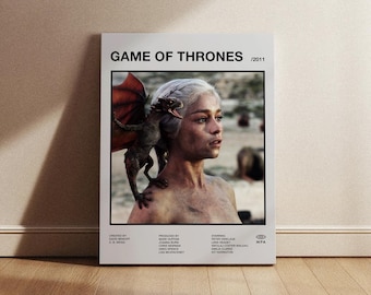 Games of Thrones Minimalist Movie Poster, Wall Art (Digital Download)