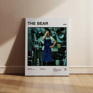 The Bear Movie Poster, The Bear Poster, The Bear Print, Minimalist Movie Poster, Wall Print, Wall decor,