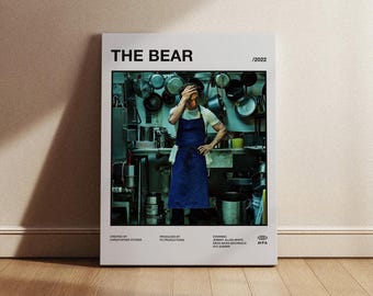 The Bear Movie Poster, The Bear Poster, The Bear Print, Minimalist Movie Poster, Wall Print, Wall decor,