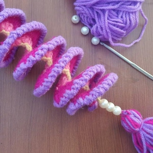 Crochet Wind Spinner Pattern - DIY Wind Chime Decor | Step by Step instruction PDF and Video Tutorial