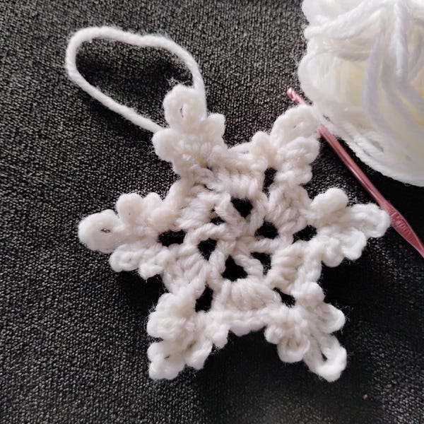 Crochet Snowflake Etsy