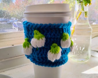 Crochet Pattern Coffee cup  Cozy | Instant Download with Step-by-Step Video Tutorial