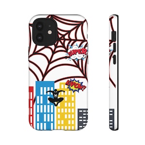 Spiderman Comic Book Phone Case, Tough Protective Cover