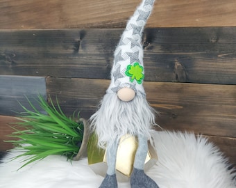 Last one! St Patrick's day gnome, Irish Gnome, lucky, clover, leprechaun gnome, shamrock, march decorations, mantel décor, Ireland, Irish