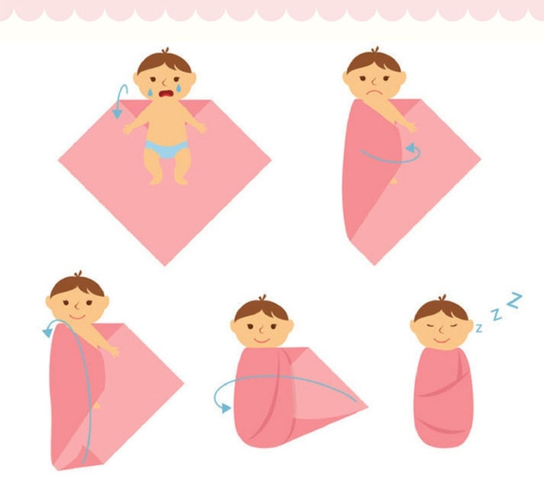 Baby Swaddle Blanket & Headbands Hospital Blanket Swaddle Etsy