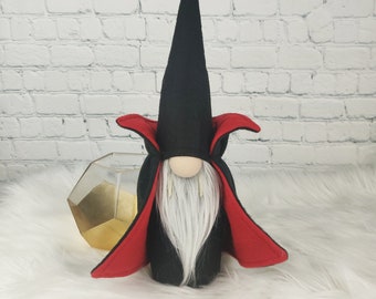 Vampire Gnome, October décor, Halloween gnome, Dracula gnomes, witch gnome, Scandinavian gnome, Count Dracula, tier tray decor, Vampire