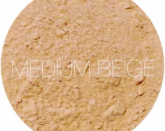 Medium Beige Mineral Foundation • Natural Mineral Makeup • Vegan And Gluten Free Mineral Makeup