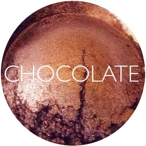 Chocolate Mineral Eyeshadow • Mineral Makeup • Earth Mineral Cosmetics • Vegan Makeup • Natural Makeup