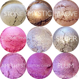 Mineral Eyeshadow Samples Pick 3 Mineral Makeup Vegan and Gluten-Free Natural Mineral Makeup Earth Mineral Cosmetics image 2