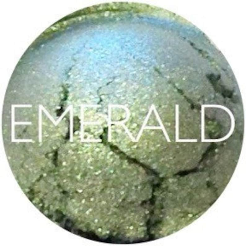 Emerald Mineral Eyeshadow Vegan and Gluten-Free Mineral Makeup Earth Mineral Cosmetics image 1