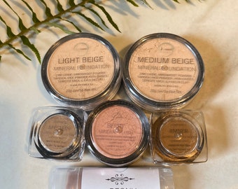 Mineral Makeup • 6 Piece Makeup Gift Set Starter Kit • Gluten Free &  Vegan Mineral Makeup • Earth Mineral Cosmetics