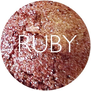 Ruby Mineral Eyeshadow • Vegan And Gluten Free MIneral Eye Shadow • Natural Makeup • Earth Mineral Cosmetics