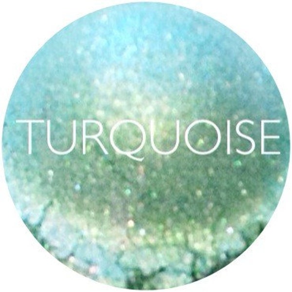 Turquoise Mineral Eye Shadow • Natural Eye Shadow • Vegan and Gluten Free Makeup • Earth Mineral Cosmetics