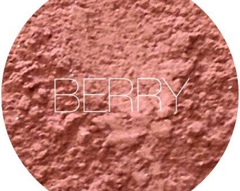 Berry Mineral Blush • Natural Mineral Makeup • Vegan And Gluten Free Makeup • Earth Mineral Cosmetics