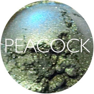 Peacock Mineral Eyeshadow • Natural Vegan and Gluten Free Makeup • Mineral Makeup • Earth Mineral Cosmetics