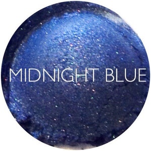 Midnight Blue Mineral Eyeshadow • Natural Vegan & Gluten Free Makeup • Mineral Makeup