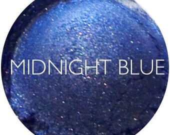 Midnight Blue Mineral Eyeshadow • Natural Vegan & Gluten Free Makeup • Mineral Makeup