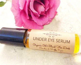 Under Eye Serum • Organic Herbal Face Oil • Dark Circle Treatment • Earth Mineral Cosmetics