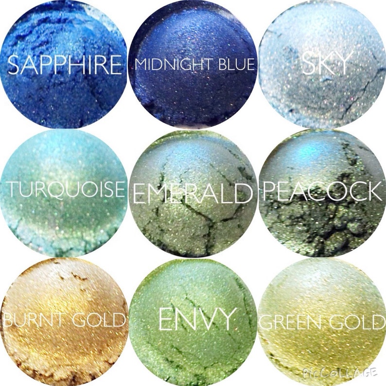 Mineral Eyeshadow Samples Pick 3 Mineral Makeup Vegan and Gluten-Free Natural Mineral Makeup Earth Mineral Cosmetics image 1