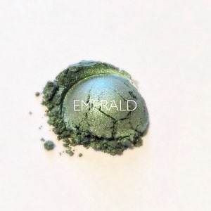 Emerald Mineral Eyeshadow Vegan and Gluten-Free Mineral Makeup Earth Mineral Cosmetics image 2