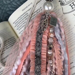 Coral Shimmer Bible Tassel