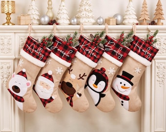 Personalized 3D Christmas Stockings, 2026 Family Stocking, Holiday Decor, Xmas gift