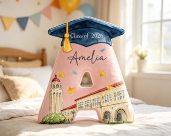 Graduation Throw Pillow,Graduation Gift, Class Of 2026 College Pillow, Personalized Name Cushion, Dorm Decor Gift For Student