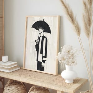 Gift For Him Printable Wall Decor Modern Black And White Man Portrait Art Digital Download Minimalist Urban Office Gallery Wall Print