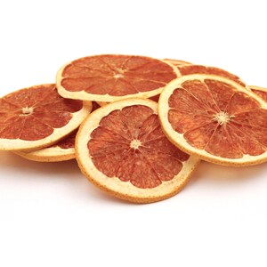 Dried GRAPEFRUIT slices for decorating food and drinks.