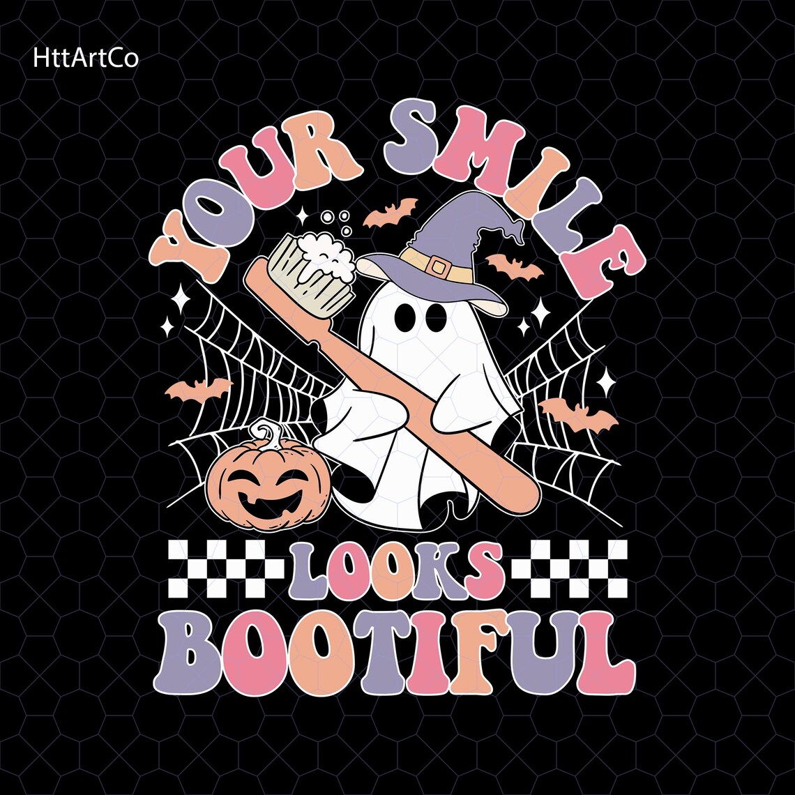 Your Smile Looks Bootiful Png, Alloween Dental Png, Spooky Dentist Png ...