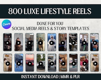 Luxe Lifestyle Reels, Instagram Faceless Marketing Videos (PLR/MRR)