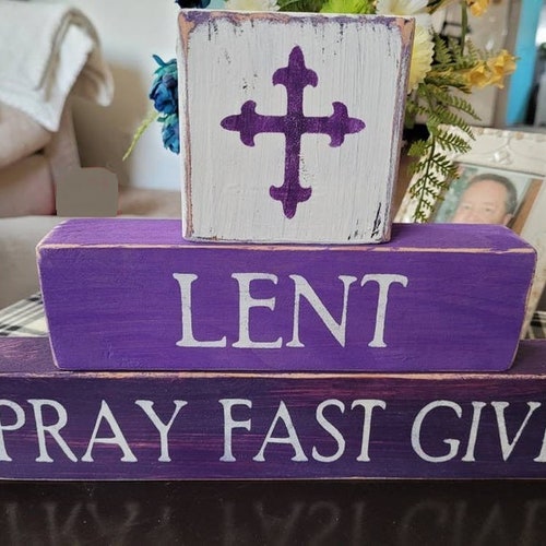 Pray Fast Give Lent Digital Printable | Etsy