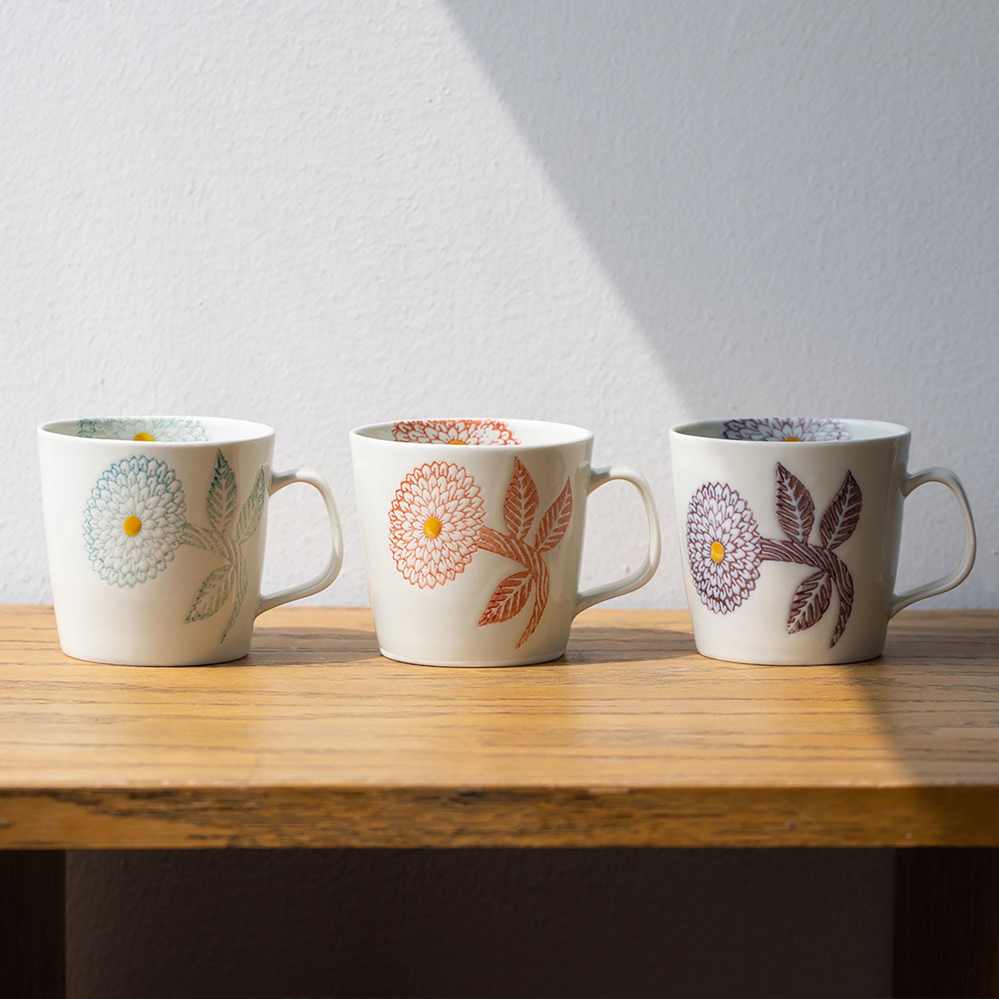 Grand Mug Blanc Motifs Sac à Main Violet - Porcelaine Fine Anglaise, 13x8 Cm, Neuf Sans étiquettes