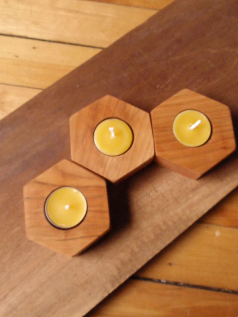 Beehive Modular Candle Holder set of Three Modern Cherry Etsy