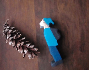 jack frost visits  -waldorf wood doll