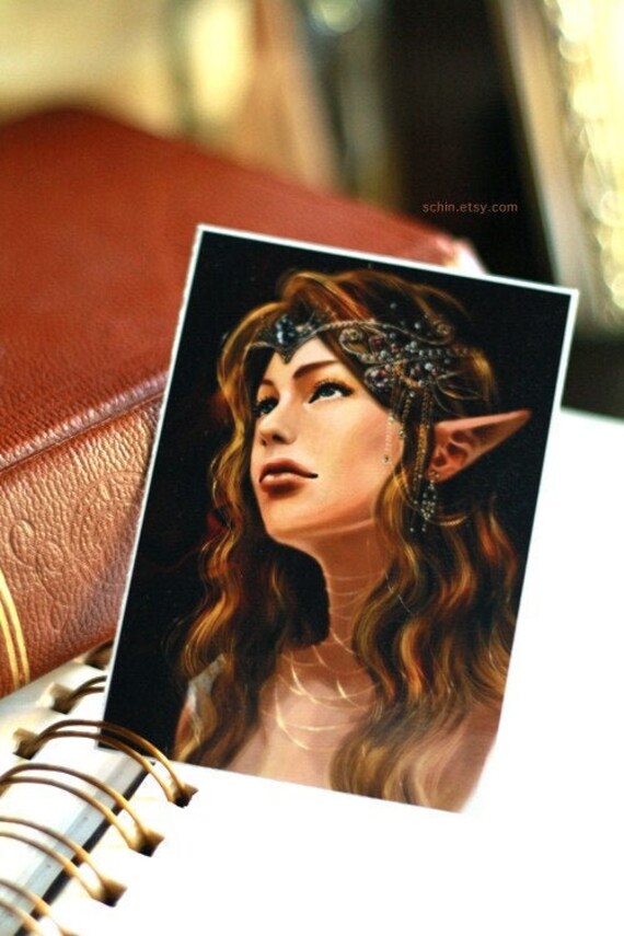 Aceo Die Elfenprinzessin Zelda Elfe Fantasie Braut Fee Etsy