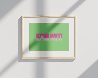 WICKED POSTER - Defying Gravity-print, citaat van Glinda en Elphaba, kunst aan de muur, Wizard Of Oz-print