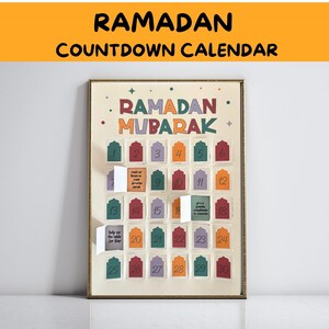 Ramadan Countdown Calendar for Kids - Ramadan Good Deeds - Ramadan ...