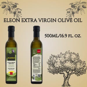 Kostenloser Versand! ELEON Griechisches Olivenöl extra vergine, Erstes kaltgepresstes Olivenöl, Original griechisches Olivenöl, Premium Natives Olivenöl extra.