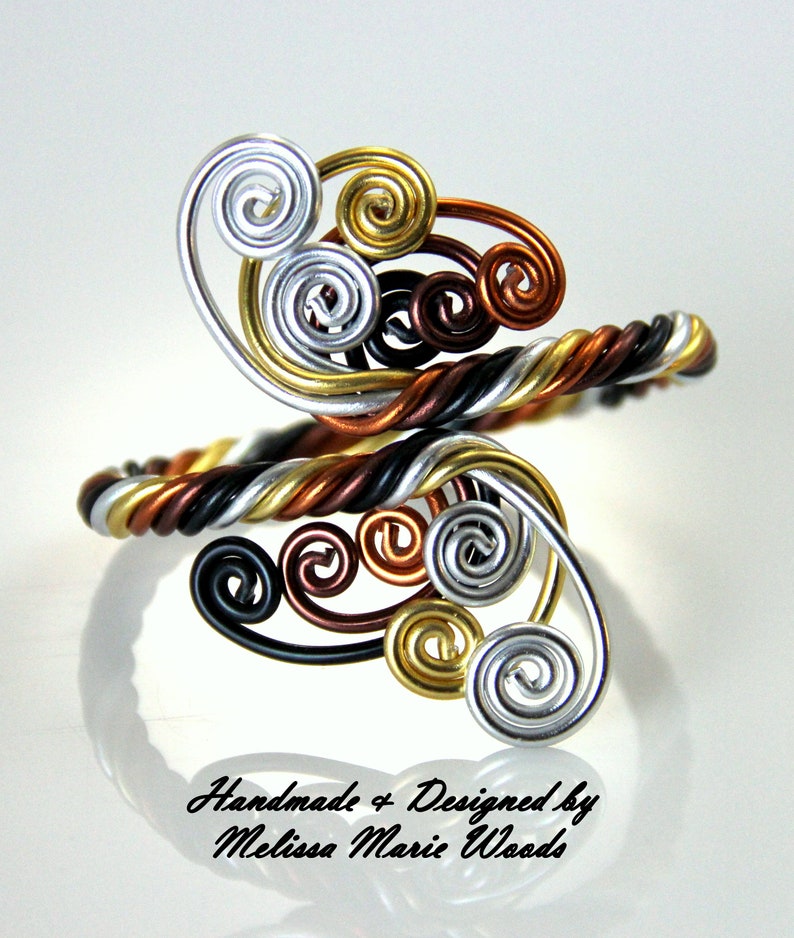Twisted Spirals Adjustable Bracelet image 1