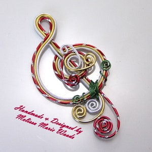 Christmas Treble Clef Ornament