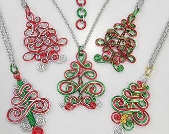 Christmas Tree adjustable necklace