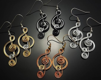 Super cute Treble cleff earrings