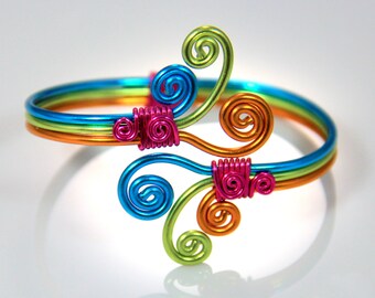 Spiral Burst Adjustable Bracelet