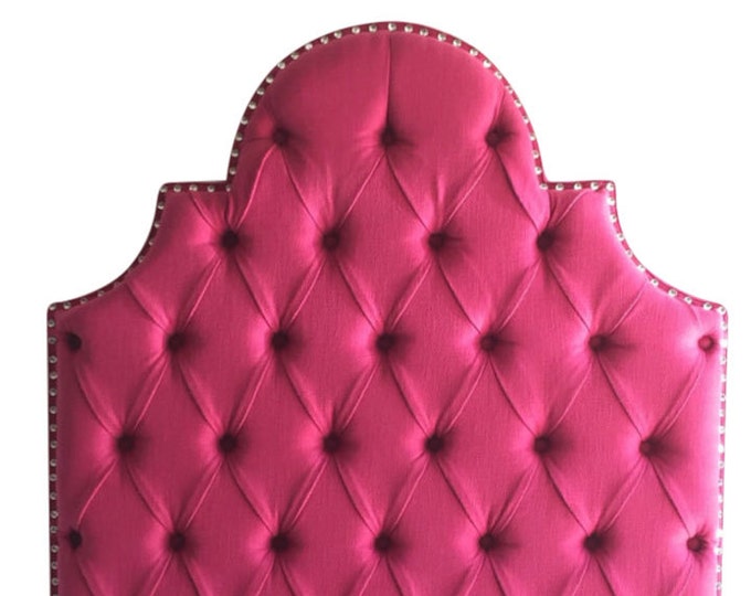 Twin Size Upholstered Headboard Tufted Headboard Pink Bed Headboard for