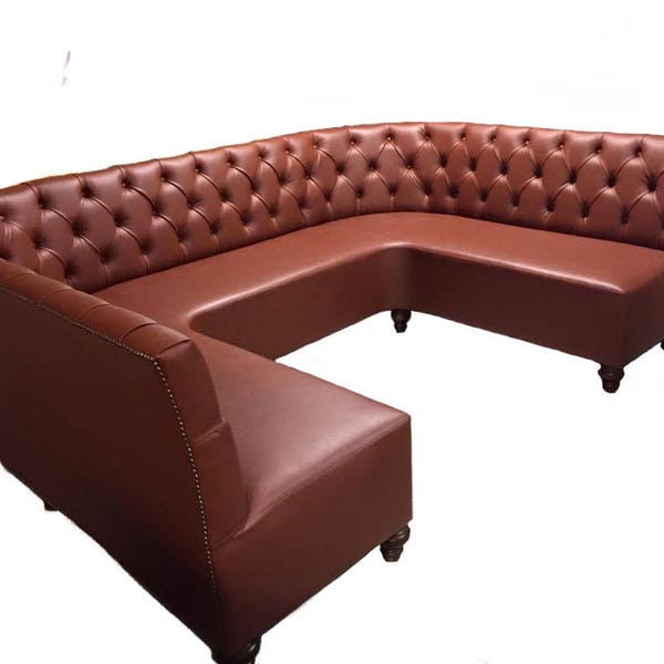 U shape bench ushape banquette Round Sofa Circular Sofa Round Booth Lobby Booth Round Sofa Lobby Round Tufted Sofa Custom Round Banquette