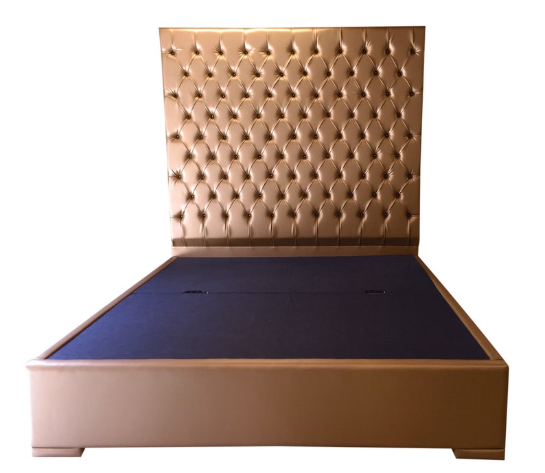 Extra Tall King Headboard Bed Tufted Upholstered Image 0